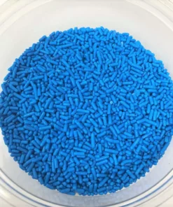 QA Products, Inc. - Beloit, Wisconsin Sprinkles Blue Jimmies Bakery Topping 8 Ounces Colored Sprinkles