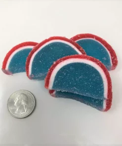 Cavalier Candies, Ltd - Winnipeg, Canada Cavalier Candies Fruit Slices Blue Raspberry Flavor Jelly Candy 1 Pound