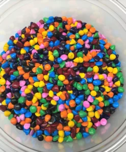 QA Products, Inc. - Beloit, Wisconsin Sprinkles & Toppings Candy Coated Rainbow Chips Sprinkles Chocolate 1 Pound
