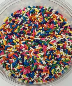 QA Products, Inc. - Beloit, Wisconsin Sprinkles Carnival Mix Multicolor Jimmies Topping 1 Pound Colored Sprinkles Sprinkles & Toppings