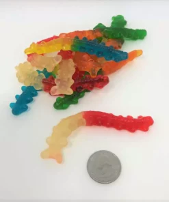 Vidal Gummi Centipedes Assorted Colors Bulk Gummy Candy 1 Pound