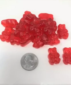 Albanese Red Gummi Bears Wild Cherry Gummy Bears 1 Pound Bulk Gummi Candy