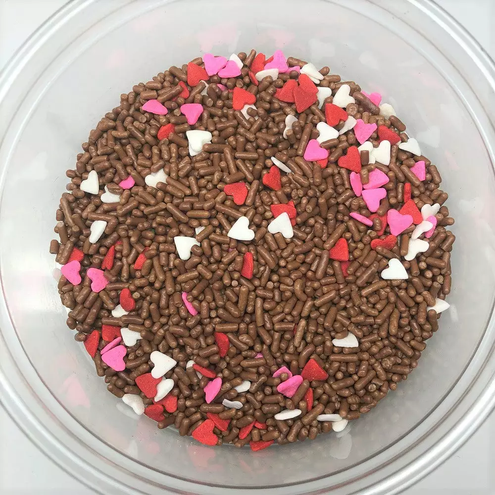 QA Products, Inc. - Beloit, Wisconsin Sprinkles & Toppings Valentine Chocolate Lover's Mix Heart Shapes Sprinkles Jimmies 8 Ounces 3 QA Products, Inc. - Beloit, Wisconsin Sprinkles & Toppings Valentine Chocolate Lover's Mix Heart Shapes Sprinkles Jimmies 8 Ounces