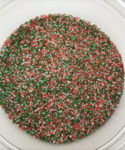 QA Products, Inc. - Beloit, Wisconsin Christmas Jingle Mix Sanding Sugar Red Green White Topping Sprinkles 8 Ounces Sprinkles & Toppings