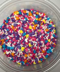 QA Products, Inc. - Beloit, Wisconsin Spring Bunnies Chicks Ducks Mix Sprinkles Shapes Easter Bakery Topping 6 Pounds Sprinkles & Toppings