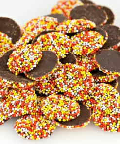 Beulah's Candyland Fall / Halloween / Thanksgiving Candy Autumn Nonpareils Dark Chocolate Candy Fall Halloween Nonpareils 1 Pound