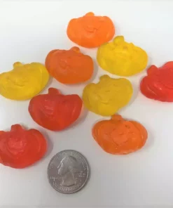 Beulah's Candyland Gummi Pumpkins Jack-O'-Lantern Fall Gummy Pumpkins Halloween Candy 5 Pounds Fall / Halloween / Thanksgiving Candy