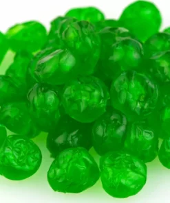 Beulah's Candyland Nuts & Dried Fruits Paradise Green Whole Cherries Candied Fruit Glaze 1 Pound