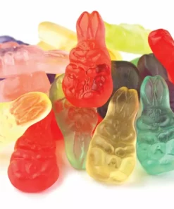 Beulah's Candyland Gummi Bunnies Assorted Fruit Flavors Bulk Gummy Candy 2 Pounds