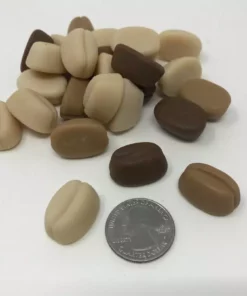 Beulah's Candyland Gummi Coffee Beans 1 Pound Bulk Gummy Candy