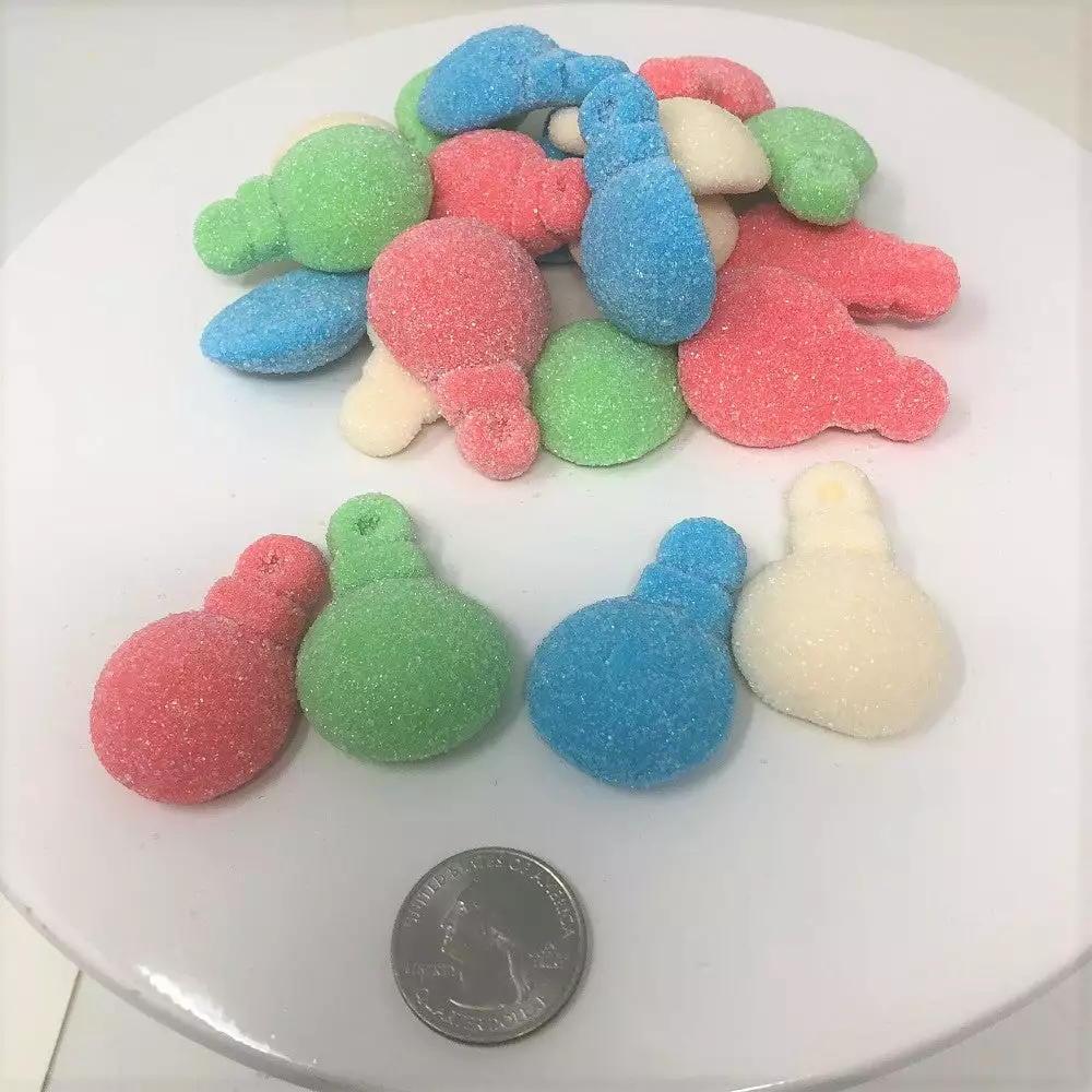 Beulah's Candyland Gummi Glitter Ornaments Sugar Sanded Gummy Christmas Candy 4.4 Pounds 3 Beulah's Candyland Gummi Glitter Ornaments Sugar Sanded Gummy Christmas Candy 4.4 Pounds