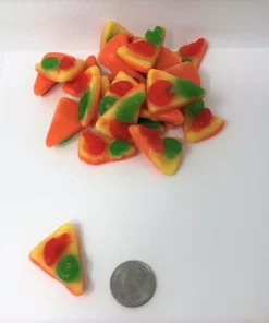 Vidal Golosinas, Located In Spain. Fall / Halloween / Thanksgiving Candy Gummi Pizza Slices 4.4 Pounds Bulk Gummy Candy