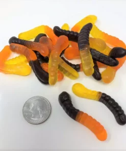 Beulah's Candyland Gummi Worms Fall Mini Gummy Worms Autumn Halloween Candy 1 Pound Fall / Halloween / Thanksgiving Candy
