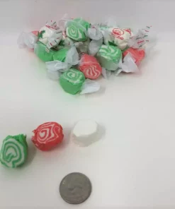 Beulah's Candyland Christmas Taffy Holiday Wrapped Taffy Christmas Candy Red Green White 1 Pound