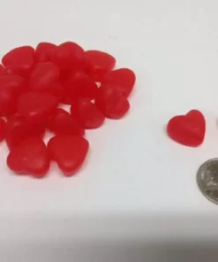 Sunrise Confections, A Division Of Mount Franklin Foods, LLC. - El Paso, Texas. Small Cherry JuJu Hearts 5 Pounds JuJube Hearts Cherry Hearts Valentine Candy
