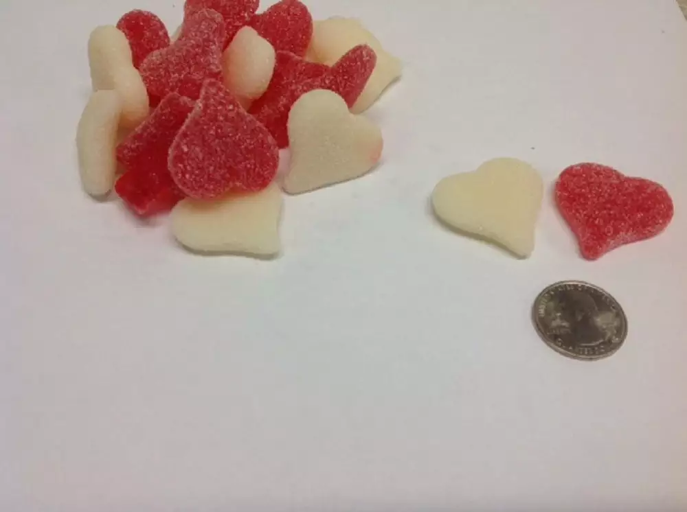Beulah's Candyland Sanded Sour Gummi Valentine Hearts 4.5 Pounds Gummi Hearts 4 Beulah's Candyland Sanded Sour Gummi Valentine Hearts 4.5 Pounds Gummi Hearts