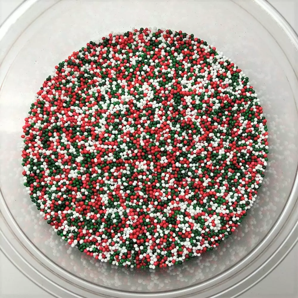 QA Products, Inc. - Beloit, Wisconsin Christmas Jingle Mix Nonpareils Red Green White Topping Sprinkles 1 Pound Sprinkles & Toppings 3 QA Products, Inc. - Beloit, Wisconsin Christmas Jingle Mix Nonpareils Red Green White Topping Sprinkles 1 Pound Sprinkles & Toppings