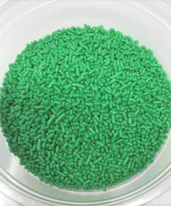QA Products, Inc. - Beloit, Wisconsin Sprinkles Green Light Green Jimmies Bakery Topping 1 Pound Colored Sprinkles