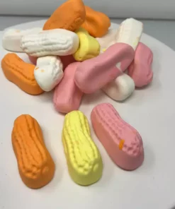 Beulah's Candyland Multi Color Circus Peanuts Marshmallow Peanuts 2 Pounds Unwrapped Bulk Candy