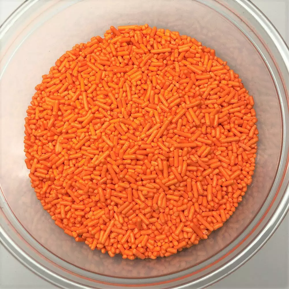 QA Products, Inc. - Beloit, Wisconsin Sprinkles Orange Jimmies Bakery Topping 8 Ounces Colored Sprinkles Sprinkles & Toppings 3 QA Products, Inc. - Beloit, Wisconsin Sprinkles Orange Jimmies Bakery Topping 8 Ounces Colored Sprinkles Sprinkles & Toppings