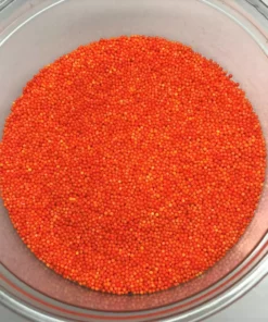 QA Products, Inc. - Beloit, Wisconsin Nonpareils Orange Bakery Topping Sprinkles Colored Nonpareils 1 Pound