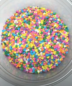 QA Products, Inc. - Beloit, Wisconsin Sprinkles & Toppings Pastel Sequin Shapes Bakery Topping Sprinkles Sequins 8 Ounces