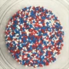 QA Products, Inc. - Beloit, Wisconsin Sprinkles & Toppings Patriotic Star Shapes MINI Red White Blue Stars Topping Sprinkles 1 Pound 1 QA Products, Inc. - Beloit, Wisconsin Sprinkles & Toppings Patriotic Star Shapes MINI Red White Blue Stars Topping Sprinkles 1 Pound