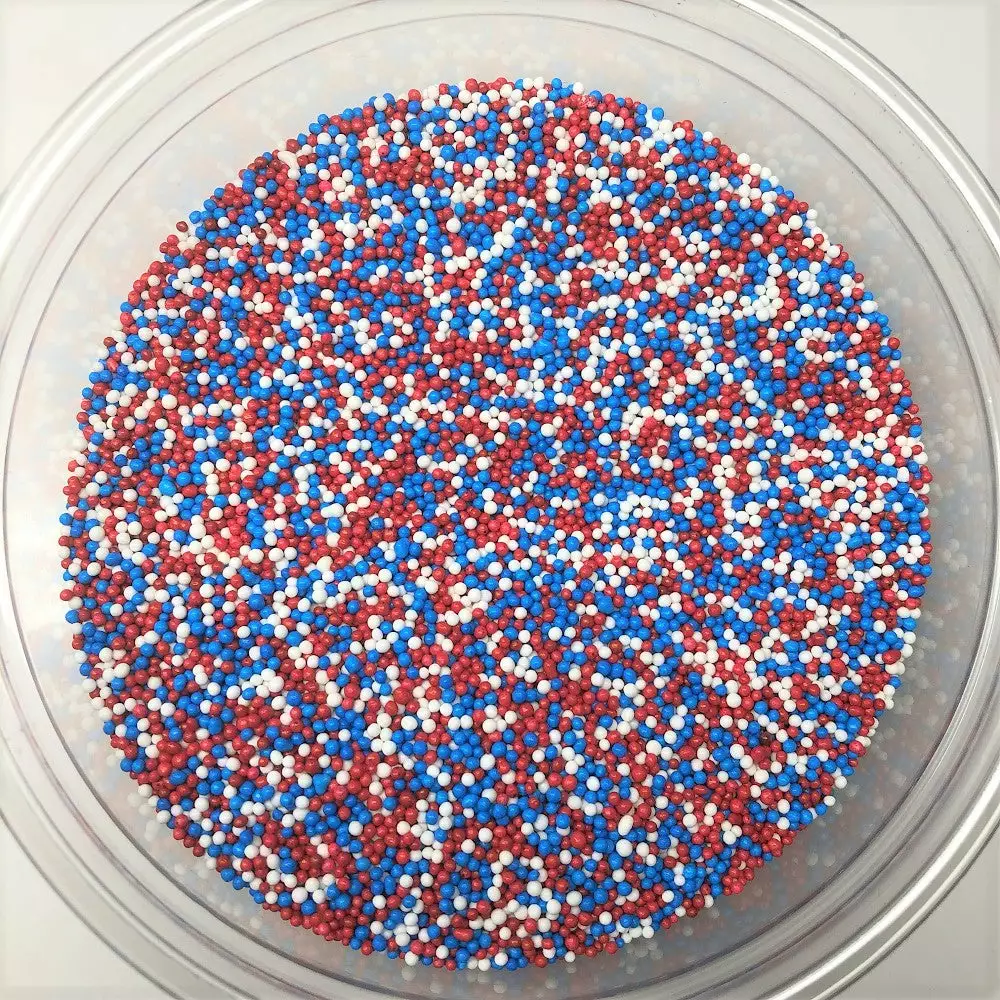 WNC - Pennsylvania Patriotic Nonpareils Red White Blue All American Topping Sprinkles 5 Pounds 3 WNC - Pennsylvania Patriotic Nonpareils Red White Blue All American Topping Sprinkles 5 Pounds