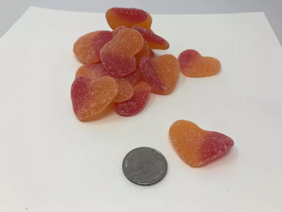 Vidal Golosinas, Located In Spain. Gummi Peach Hearts 2 Pounds Gummy Valentine Candy 3 Vidal Golosinas, Located In Spain. Gummi Peach Hearts 2 Pounds Gummy Valentine Candy