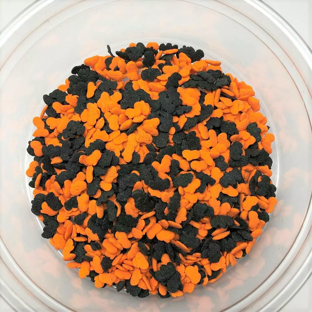 QA Products, Inc. - Beloit, Wisconsin Fall Bats Pumpkins Halloween Shapes Bakery Topping Sprinkles 1 Pound Sprinkles & Toppings 3 QA Products, Inc. - Beloit, Wisconsin Fall Bats Pumpkins Halloween Shapes Bakery Topping Sprinkles 1 Pound Sprinkles & Toppings