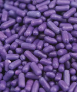 QA Products, Inc. - Beloit, Wisconsin Sprinkles & Toppings Sprinkles Purple Jimmies Bakery Topping 8 Ounces Colored Sprinkles