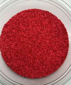 QA Products, Inc. - Beloit, Wisconsin Sprinkles & Toppings Nonpareils Red Bakery Topping Sprinkles Colored Nonpareils 1 Pound