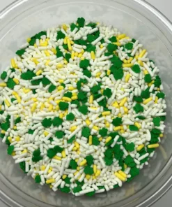 QA Products, Inc. - Beloit, Wisconsin Shamrock Sprinkle Mix Bakery Topping Sprinkles 8 Ounces