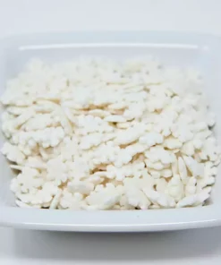 QA Products, Inc. - Beloit, Wisconsin Snowflake Shapes White Tiny Snow Flakes Bakery Topping Sprinkles 8 Ounces Sprinkles & Toppings