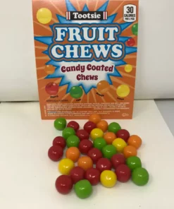 Beulah's Candyland Tootsie Fruit Chews Candy Coated Fruit Tootsie Rolls 2 Pounds Tootsie Roll