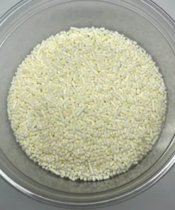 QA Products, Inc. - Beloit, Wisconsin Sprinkles & Toppings Sprinkles White Jimmies Bakery Topping 1 Pound