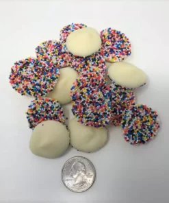 Beulah's Candyland Gourmet Nonpareils White Chocolate Candy Nonpareil 1 Pound