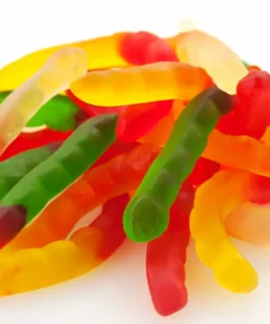 Albanese Gummi Worms Fruit Flavor Bulk Gummy Candy 2 Pounds