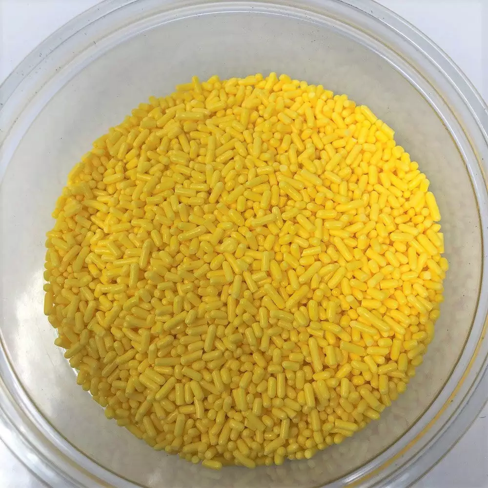 QA Products, Inc. - Beloit, Wisconsin Sprinkles & Toppings Sprinkles Yellow Jimmies Bakery Topping 8 Ounces Colored Sprinkles 3 QA Products, Inc. - Beloit, Wisconsin Sprinkles & Toppings Sprinkles Yellow Jimmies Bakery Topping 8 Ounces Colored Sprinkles