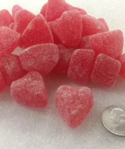 Beulah's Candyland SOUR Cherry Jelly Hearts Valentine's Day Candy Valentine Candy 5 Pounds Zachary